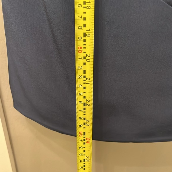 Alice + Olivia Ruched Silk Strapless Mini Dress - Navy Size Small - Picture 9 of 9